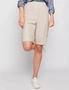 Millers Knee Length Button Trim Linen Shorts, hi-res
