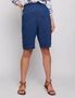 Millers Knee Length Button Trim Linen Shorts, hi-res