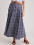 Millers Rayon Belted Maxi Skirt, hi-res