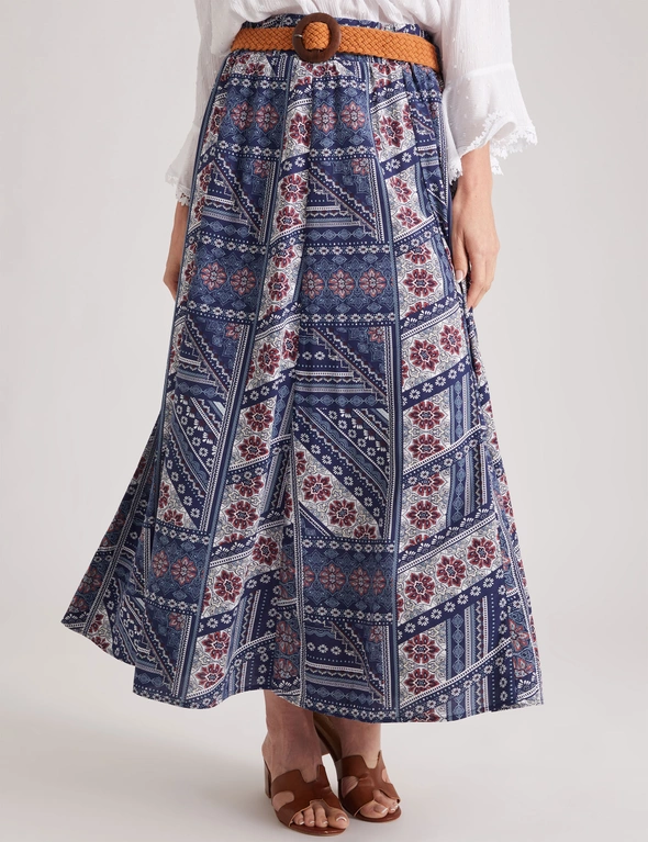 Millers Rayon Belted Maxi Skirt, hi-res image number null
