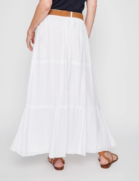 Millers Tiered Maxi Skirt with Belt, hi-res image number null