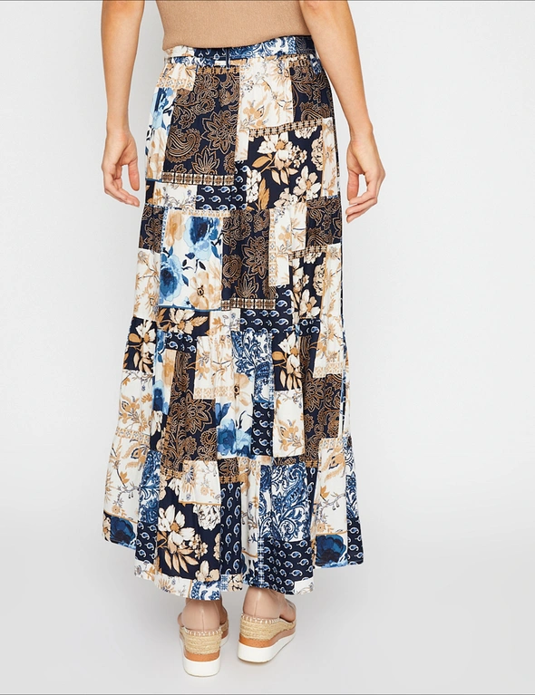 Millers Printed Maxi Skirt with Belt, hi-res image number null