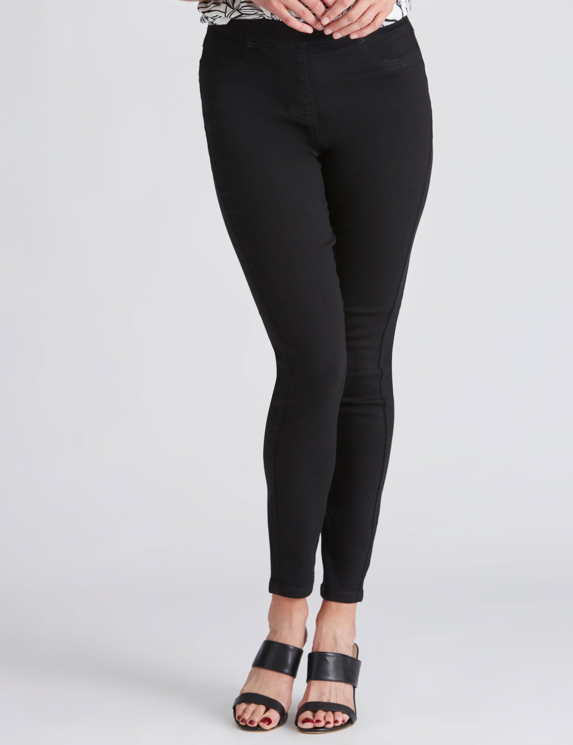 Black cotton clearance jeggings