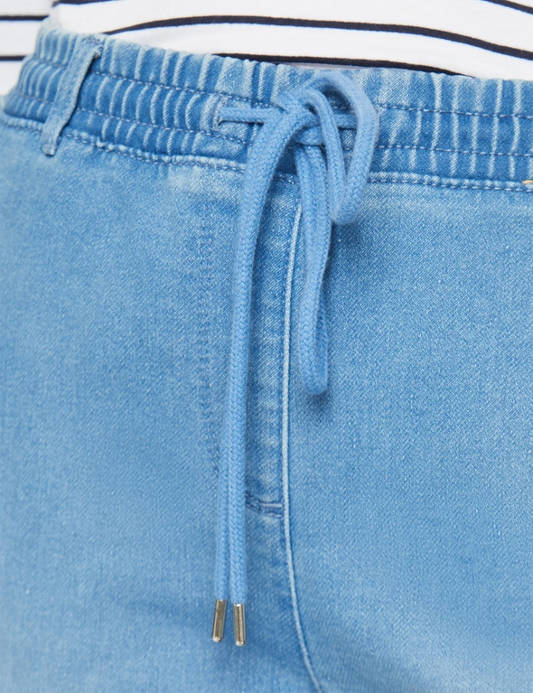 Millers Short Length Drawcord Pull On Denim Jogger, hi-res image number null