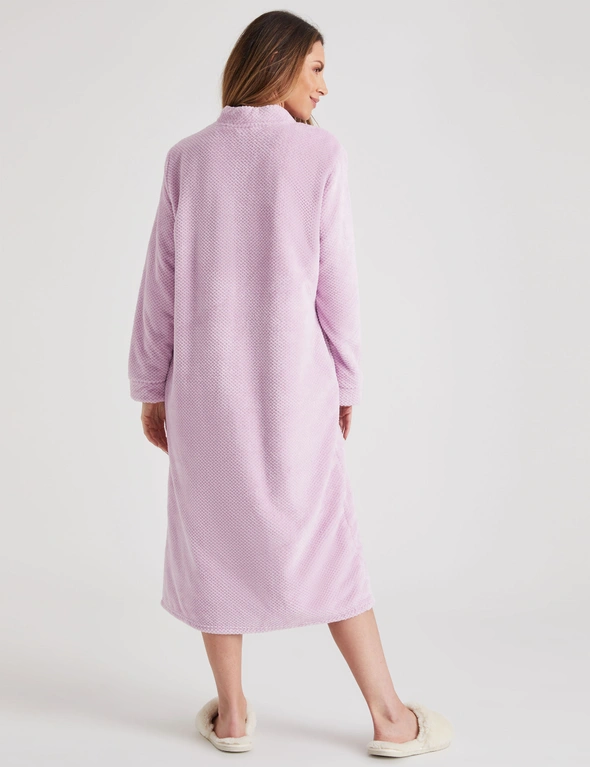 Millers Long Sleeve Button Through Textured Bed Jacket, hi-res image number null