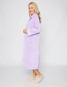 Millers Long Sleeve Zip Through Robe with Roll Collar