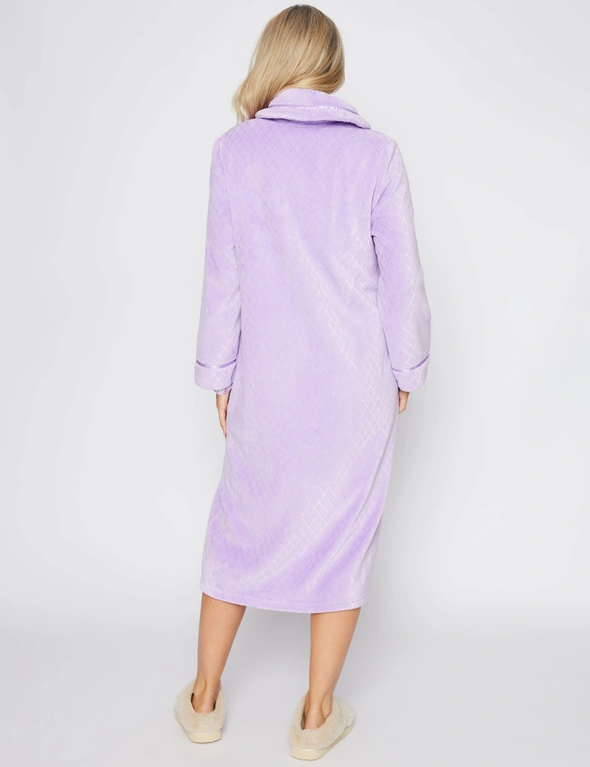 Millers Long Sleeve Zip Through Robe with Roll Collar, hi-res image number null