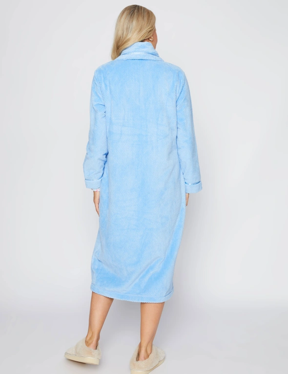 Millers Long Sleeve Button Front Textured Robe, hi-res image number null