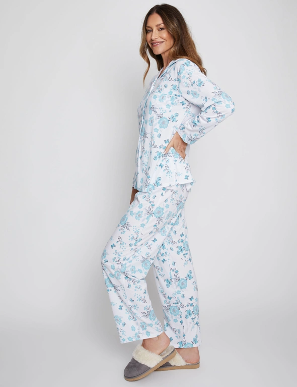 Millers Long Sleeve Button Through Full Length Printed PJ Set, hi-res image number null