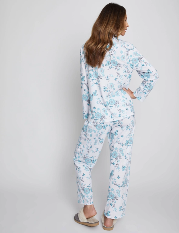 Millers Long Sleeve Button Through Full Length Printed PJ Set, hi-res image number null