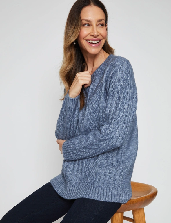 Millers Long Sleeve Cable Stitch Jumper, hi-res image number null