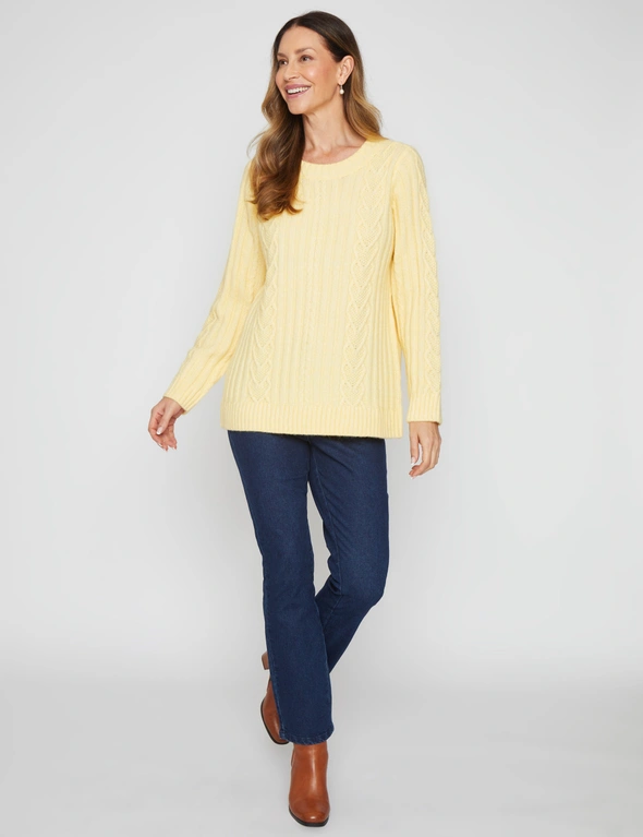 Millers Long Sleeve Cable Stitch Jumper, hi-res image number null