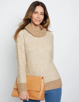 Millers Long Sleeve Two Tone Chunky Jumper