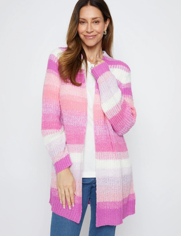 Millers Long Sleeve Chunky Ombre Cardigan, hi-res image number null