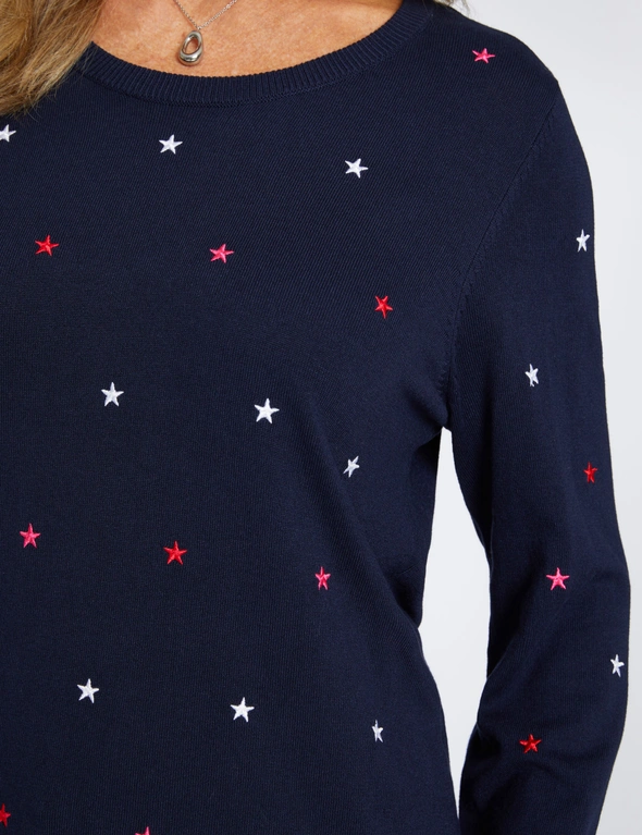 Millers Long Sleeve Embroidery Novelty Jumper, hi-res image number null