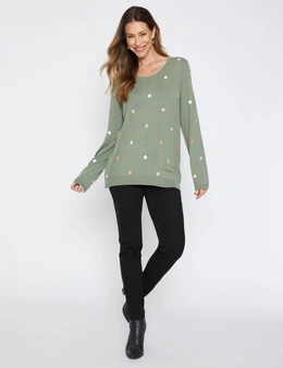 Millers Long Sleeve Embroidery Novelty Jumper
