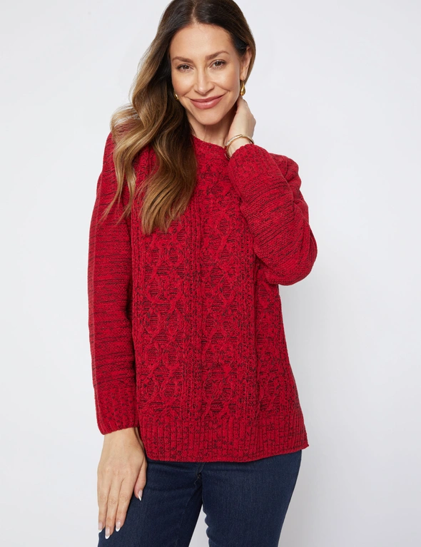 Millers Long Sleeve Cable Chennille Jumper, hi-res image number null