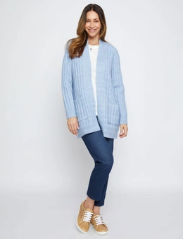 Millers Long Sleeve Cable Stripe Cardigan