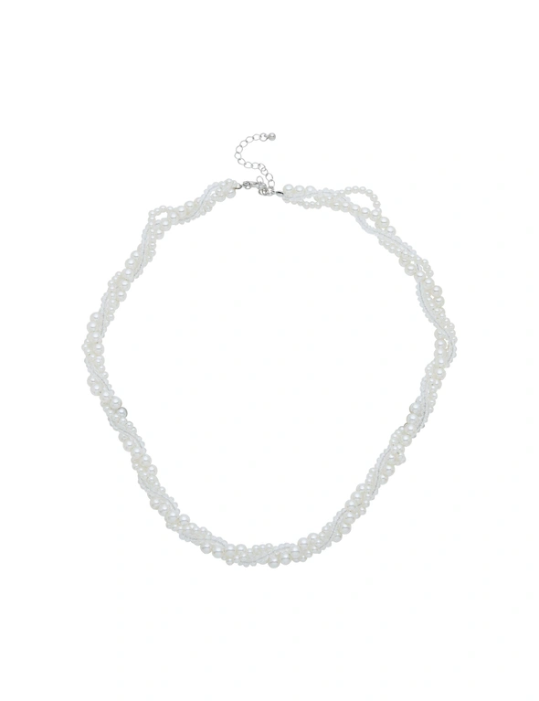 MILLERS MULTIROW TWISTED PEARLS SHORT NECKLACE, hi-res image number null