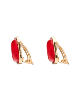 MILLERS ROUNDED SQUARE CLIP EARRINGS