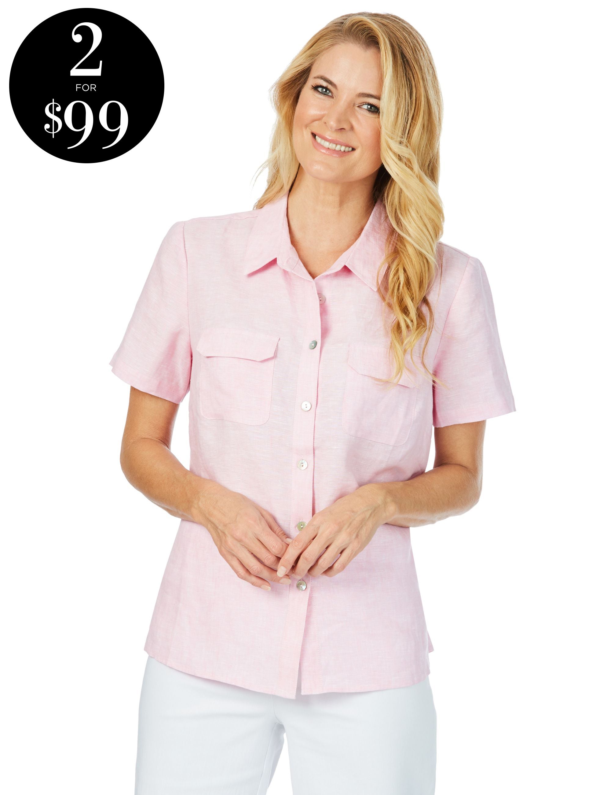 NONI B LORI SHIRT LINEN | Liz Jordan