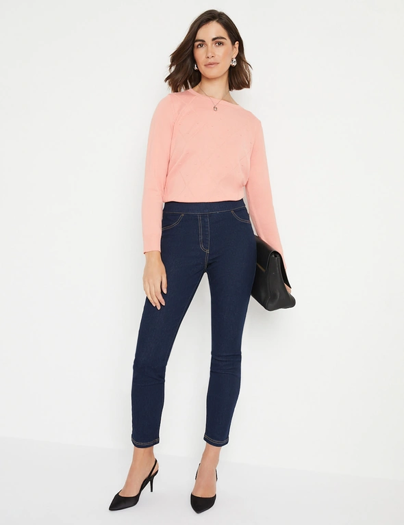 Noni B Loren Pull On Short Jeans, hi-res image number null