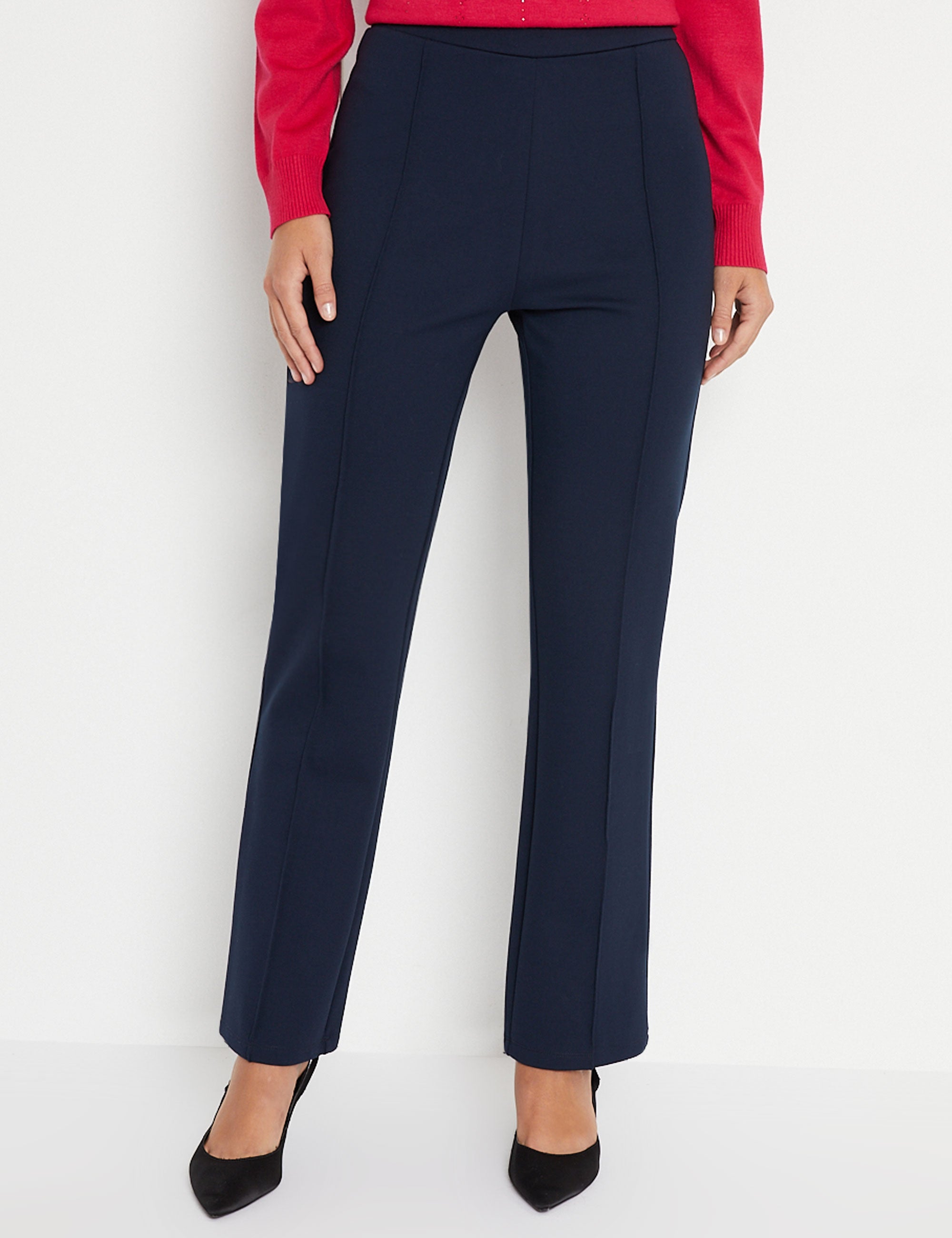 NONI B PINTUCK REGULAR PANTS | Liz Jordan