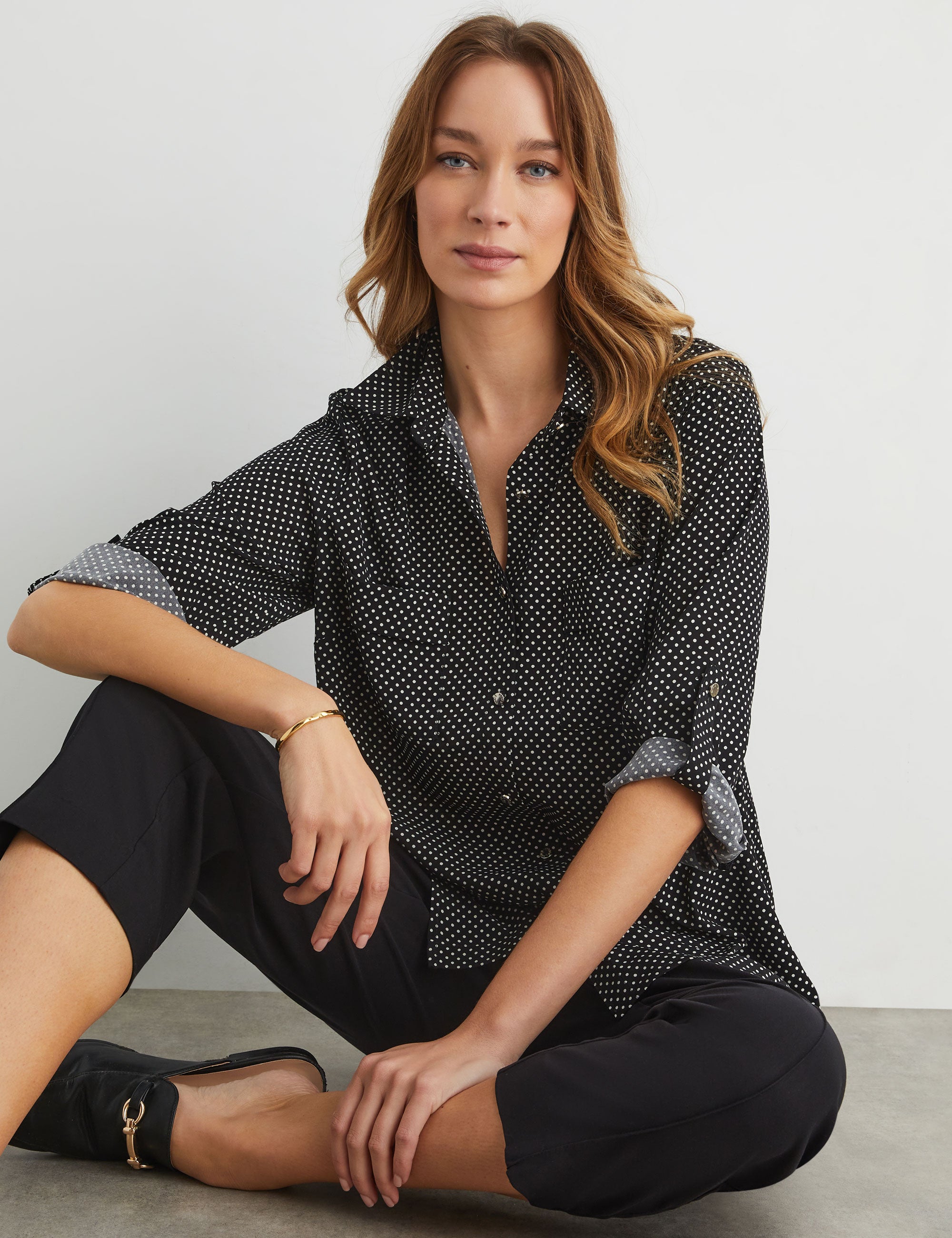 Noni B Sally Spot Blouse | Noni B