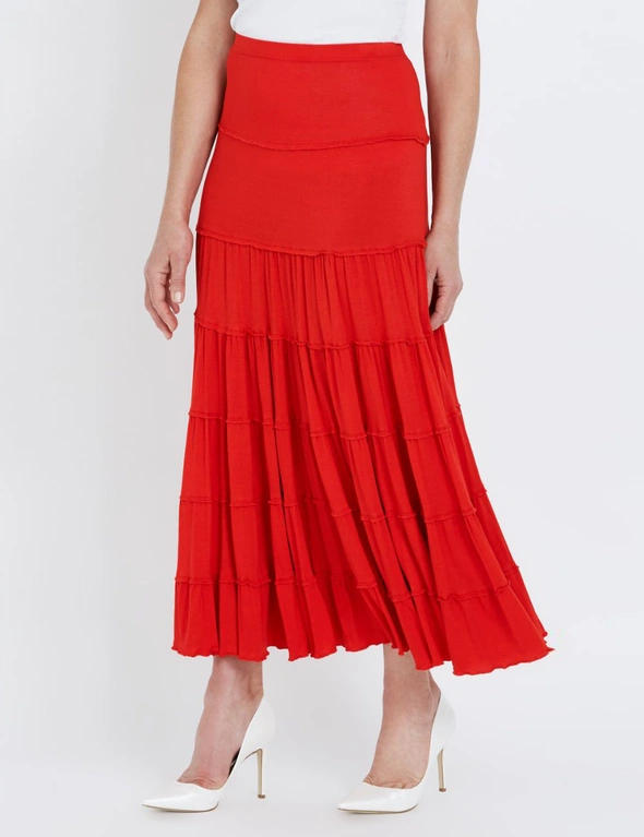 NONI B TIERED MAXI SKIRT, hi-res image number null