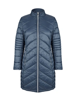 NONI B LONGLINE QUILTED PUFFER COAT