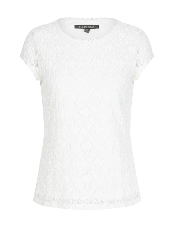 SHORT SLEEVE BUBBLE KNIT TOP, hi-res image number null