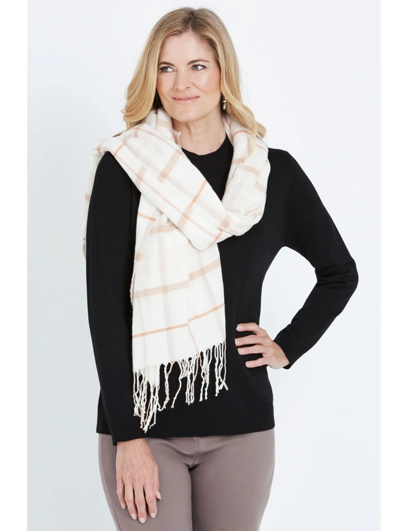 NONI B SUPERSOFT PLAID SCARF, hi-res image number null