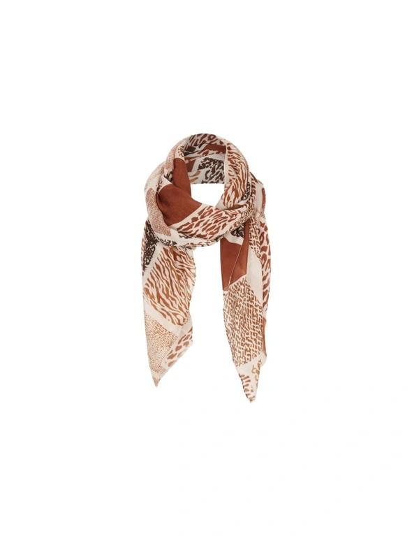 NONI B PATCHWORK ANIMAL SCARF, hi-res image number null