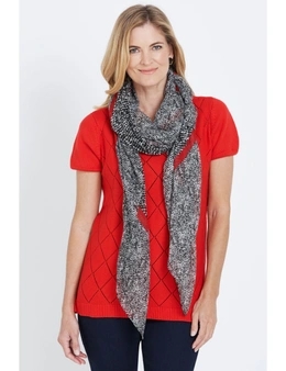 NONI B PAINT IT RED ANIMAL SCARF
