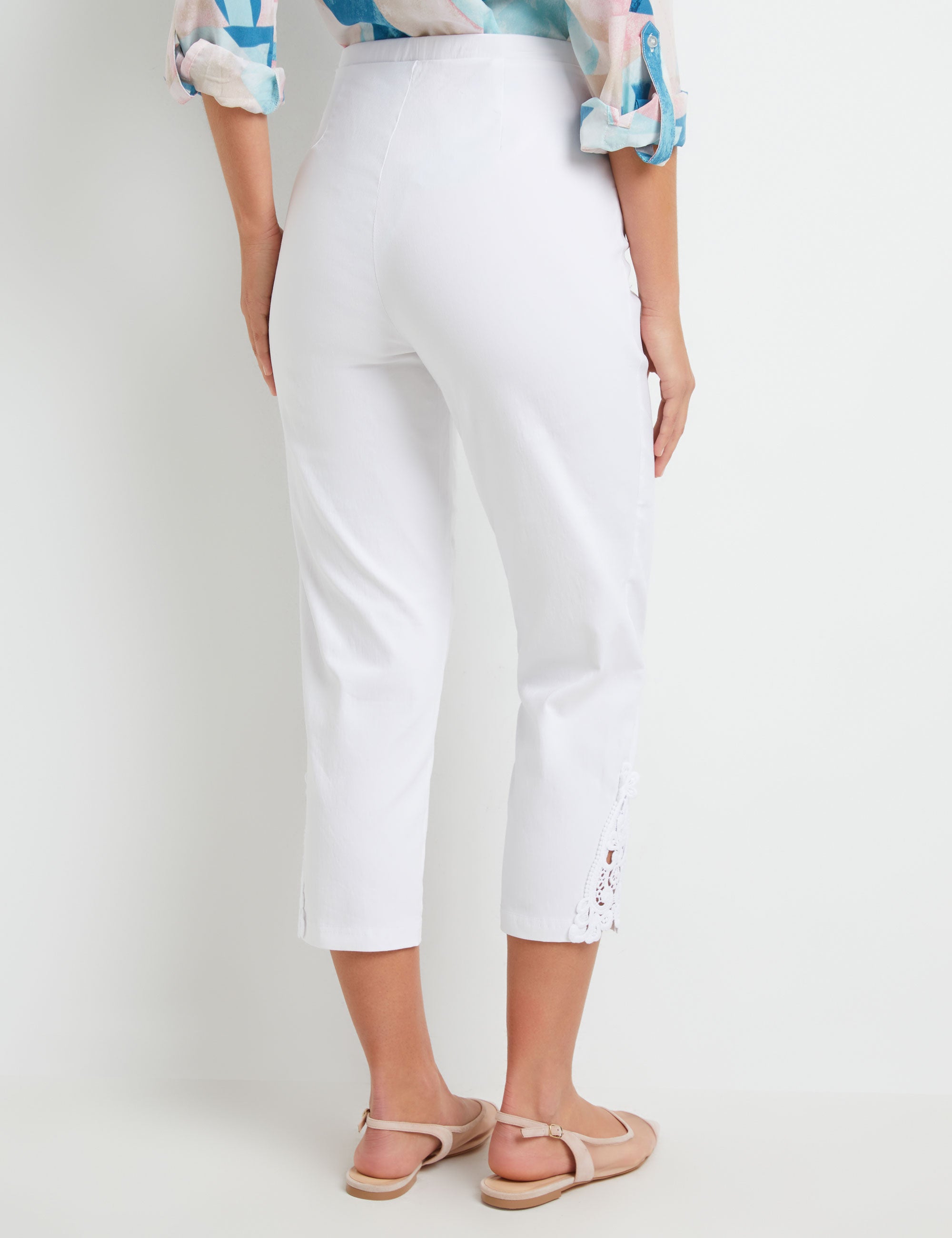 NONI B BENGALINE CUT OUT PANTS | Liz Jordan