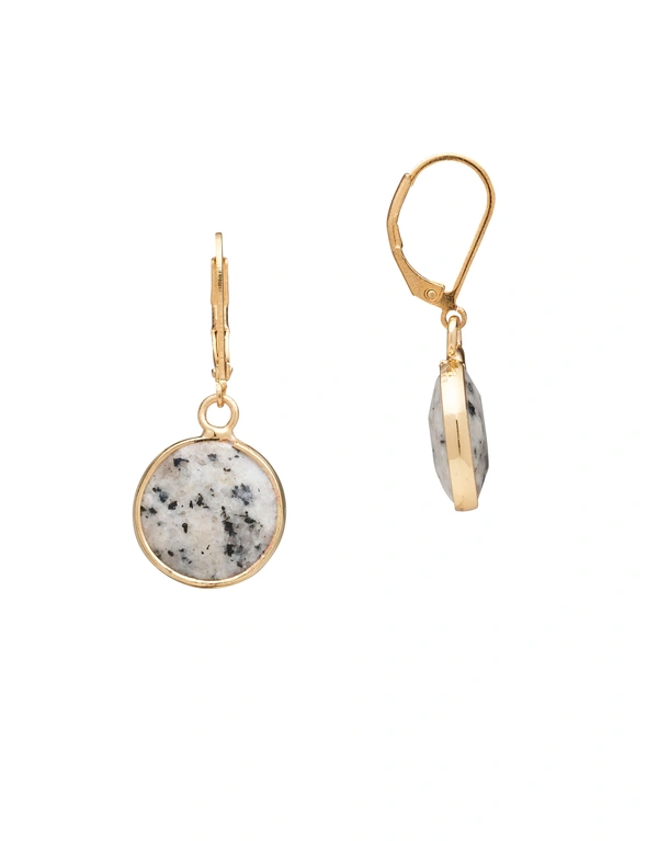 GOLDEN HAZE STONE EARRINGS, hi-res image number null