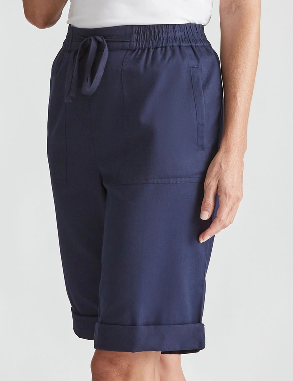 Noni B Elastic Waist Cotton Shorts, hi-res image number null