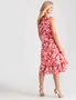NONI B SLEEVELESS TIERED FLORAL DRESS, hi-res
