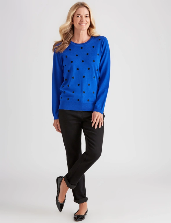 NONI B EMBROIDERED SPOT JUMPER, hi-res image number null