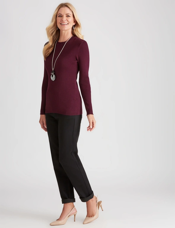 Noni B Scallop Neck Pointelle Jumper, hi-res image number null