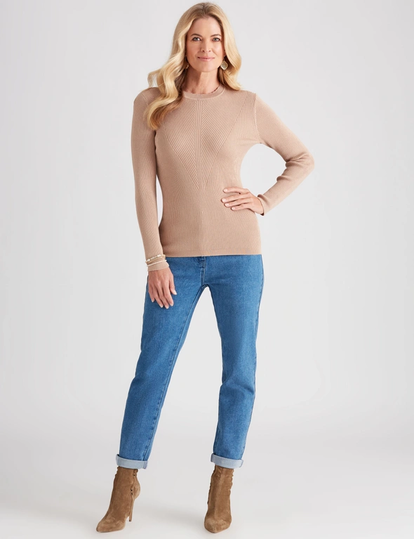 Noni B Scallop Neck Pointelle Jumper, hi-res image number null