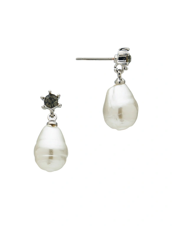BAROQUE PEARL DROP EARRING, hi-res image number null