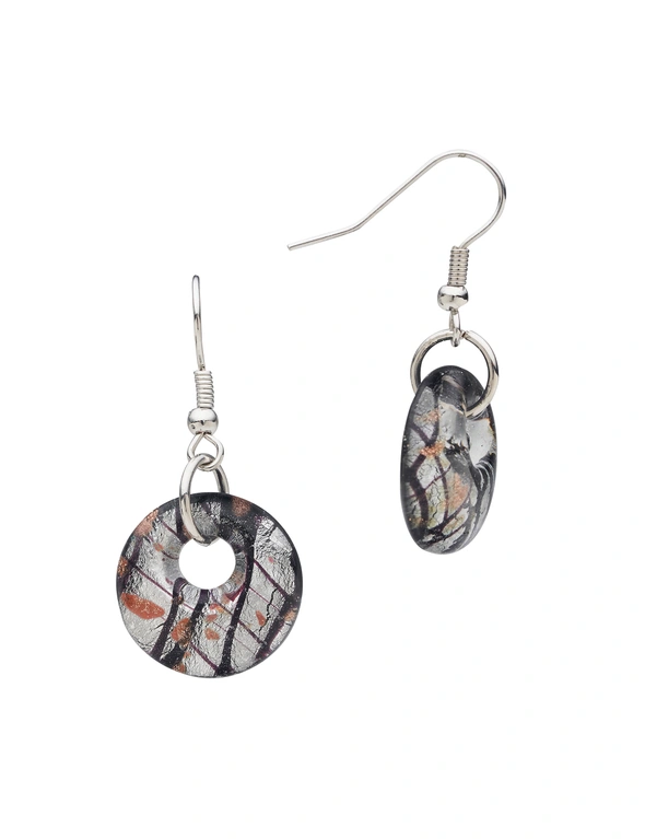 SPOTTED GLASS EARRINGS, hi-res image number null