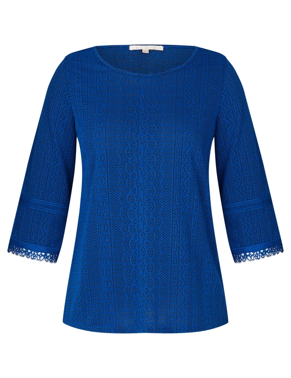 Noni B Knitwear Lace Up Detail Top, hi-res image number null