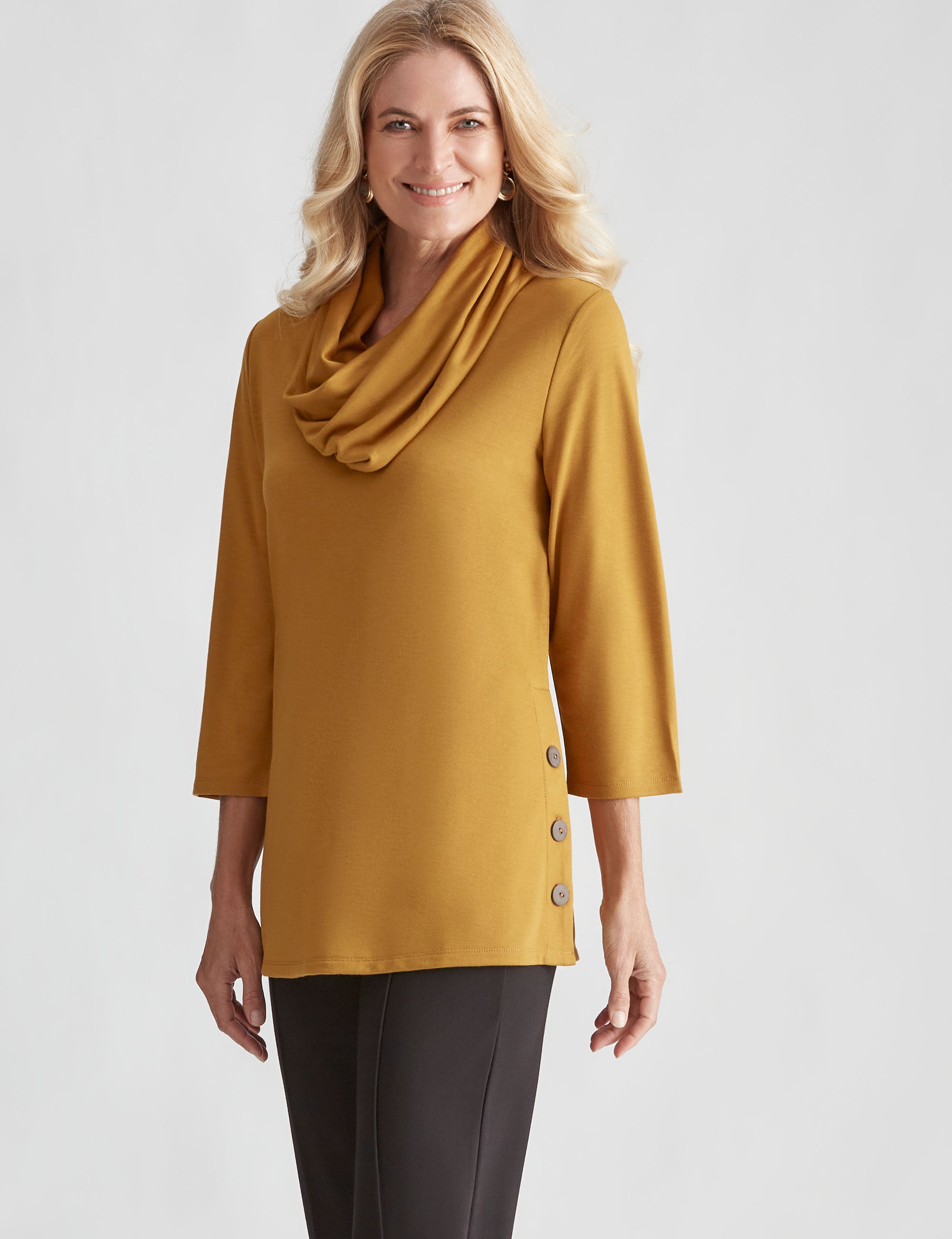 Noni B KNIT COWL NECK TUNIC TOP | Noni B