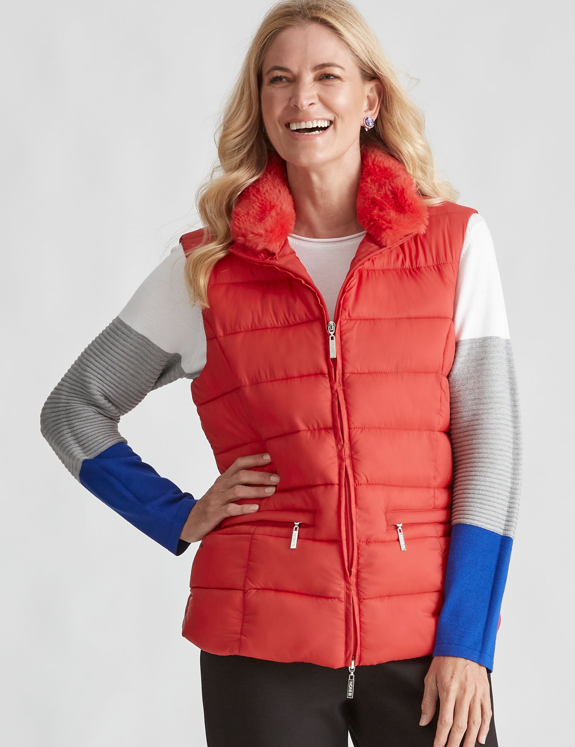 Noni B Faux Fur Neck Vest | EziBuy Australia