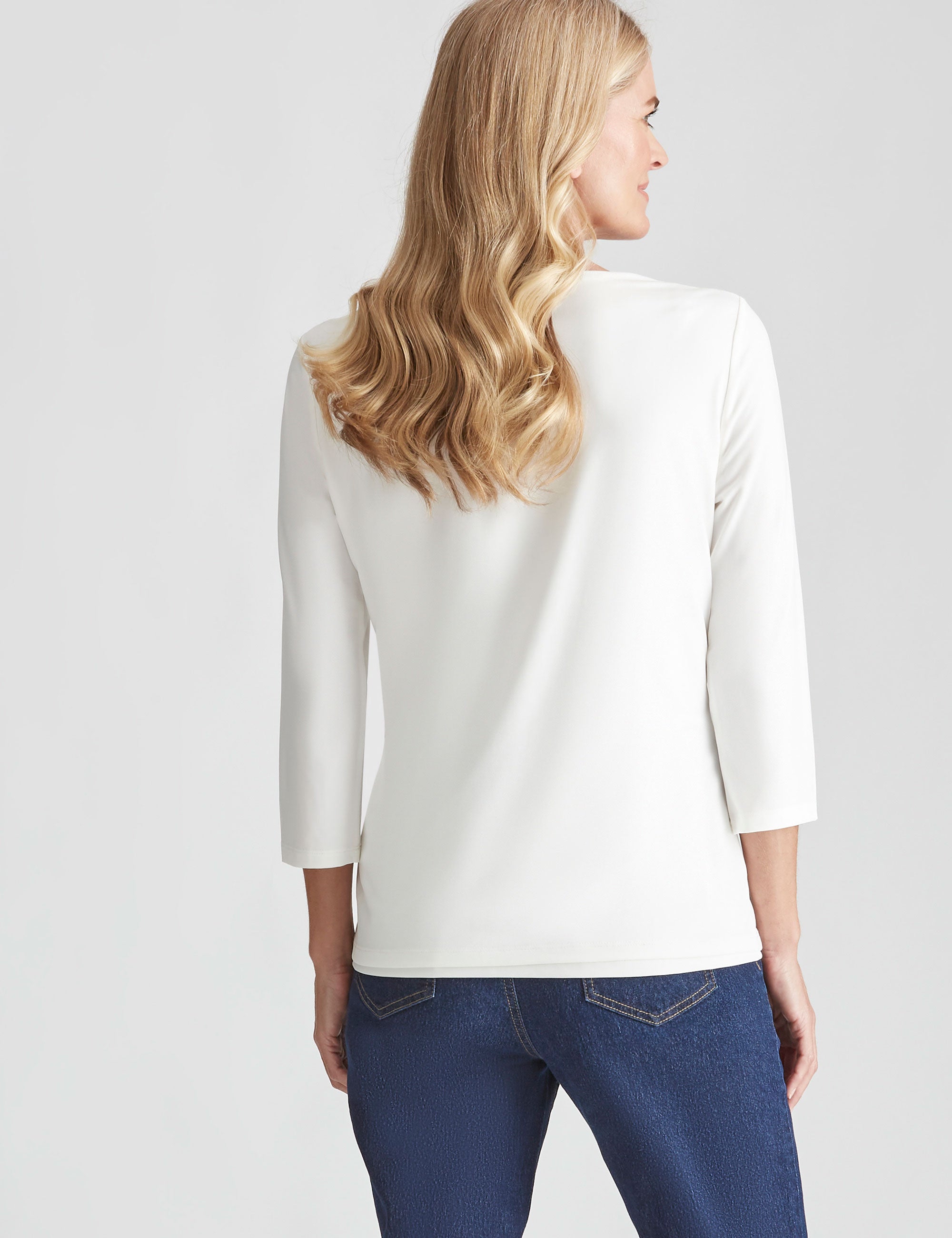 Noni B KNIT LACE TRIM TOP | Noni B