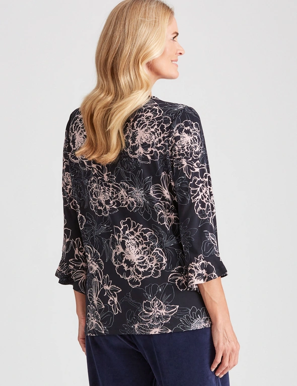 NONI B B KNITWEAR FLARE SLEEVE TOP, hi-res image number null
