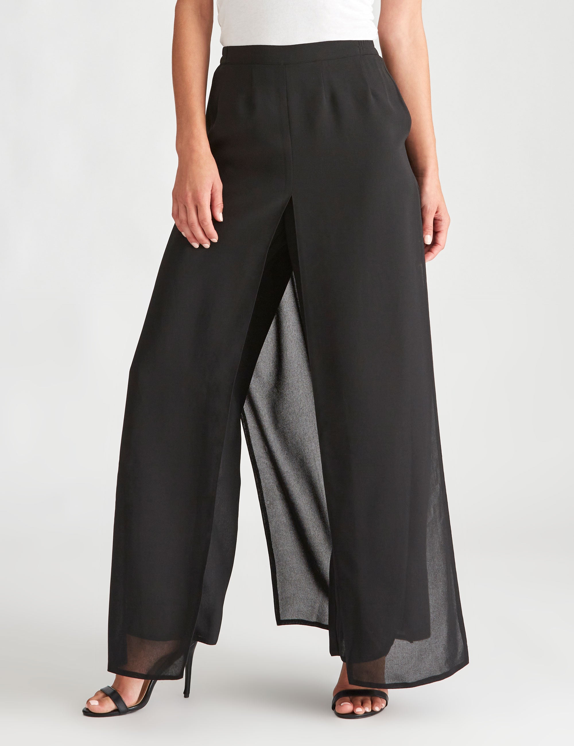 LIZ JORDAN AFTERDARK CHIFFON OVERLAY PANTS | EziBuy Australia