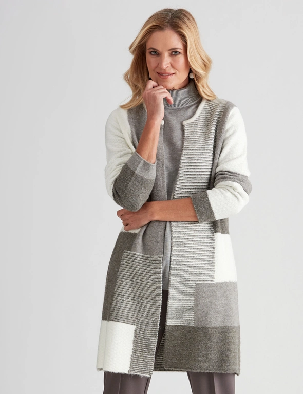 Noni B Knitwear Long Line Cardigan, hi-res image number null